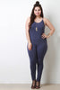 Jersey Knit Spaghetti Strap Jumpsuit