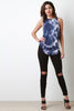 Sleeveless Round Neck Tie Dye Top