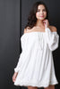 Long Sleeve Off The Shoulder Peasant Dress