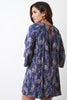 Long Sleeve Floral Keyhole Back Dress