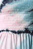 Strapless Tie Dye Asymmetrical Hem Dress
