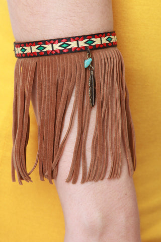 Aztec Band Fringe Bracelet