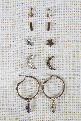 Free Bird Ear Jacket Earrings Set