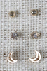 Moon And Stars Earring Set