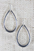 High-Polished Teardrop Dangle Earrings