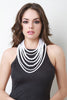 Layered Beaded Statement Necklace