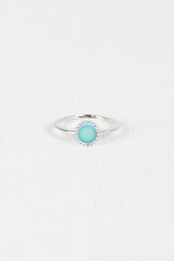 Rhinestone Circle Ring