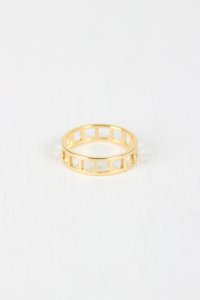 Square Cut Out Ring