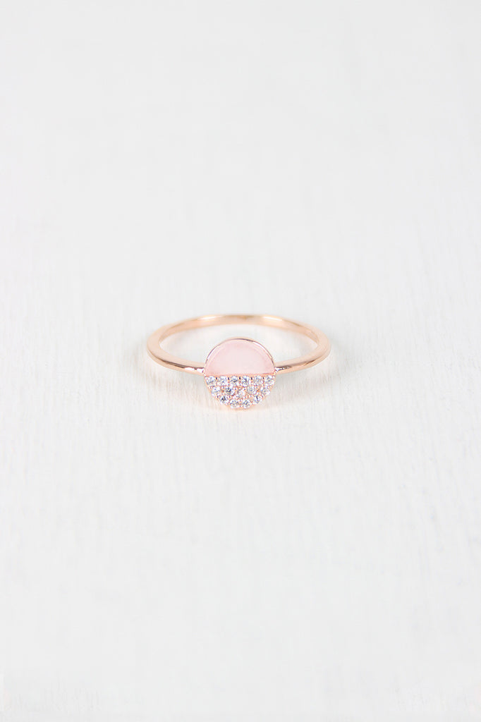 Half And Half Circle Ring