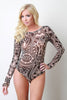 Tribal Print Mash Bodysuit