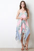 Floral Print Boho Spaghetti Strap Dress