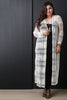 Semi-Sheer Open Front Long Cardigan