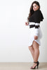 Hooded Colorblock Jersey Long Sleeve Dress