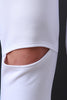 Solid Knee Slit Leggings