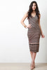 Stripes On Stripes Midi Dress