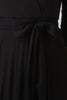 Deep Slit Wrap Side Midi Dress