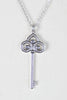 Rhinestone Key Pendant Necklace