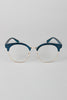 Faux Wood Horn Rimmed Glasses