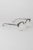 Faux Wood Horn Rimmed Glasses