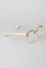 Faux Wood Horn Rimmed Glasses