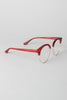 Faux Wood Horn Rimmed Glasses