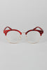 Faux Wood Horn Rimmed Glasses