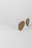 Double Bridge Mirrored Aviator Sunglasses