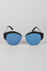 Geometric Semi-Rimless Sunglasses