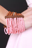 Two-Tone Beaded Strands Stretchy Bracelet