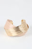 Two Tone Metal Twist Cuff