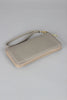 Pebbled Lock Embellishment Handbag