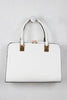 Textured Vegan Leather Structured Handbag