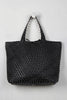 Reversible Woven Tassel Tie Tote Bag