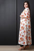 Semi-Sheer Floral Print Kimono
