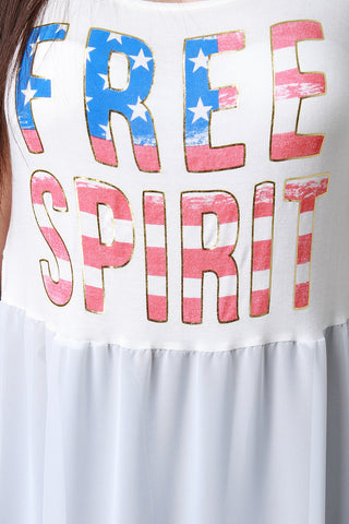 American Free Spirit Sleeveless Dress