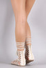 Strappy Tassel Lace Up Flat Sandal