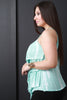 Tie Dye Tiered Ruffle Sleeveless Top