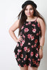 Floral Sleeveless Skort Romper