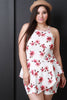 Floral Sleeveless Skort Romper