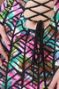 Lace Up Backless Cut Out Dress