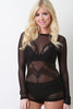 Pattern Mesh Romper