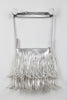 Metallic Layered Fringe Clutch Bag