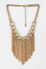 Chain Fringe Statement Necklace