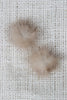 Faux Fur Pom-Pom Stud Earrings
