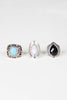 Faux Stone Ring Set