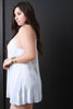 Tie Dye Mock Neck Sleeveless Mini Dress