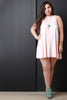 Tie Dye Mock Neck Sleeveless Mini Dress