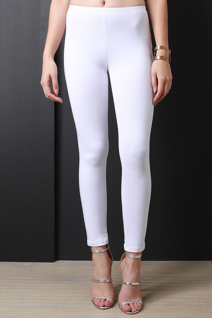 Jersey Knit Taper Cut Leggings