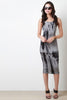 Cross Back Tie Dye Midi Dress