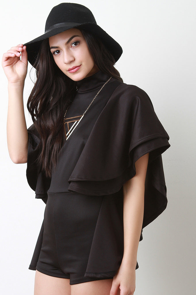 Flutter Sleeve Keyhole Romper